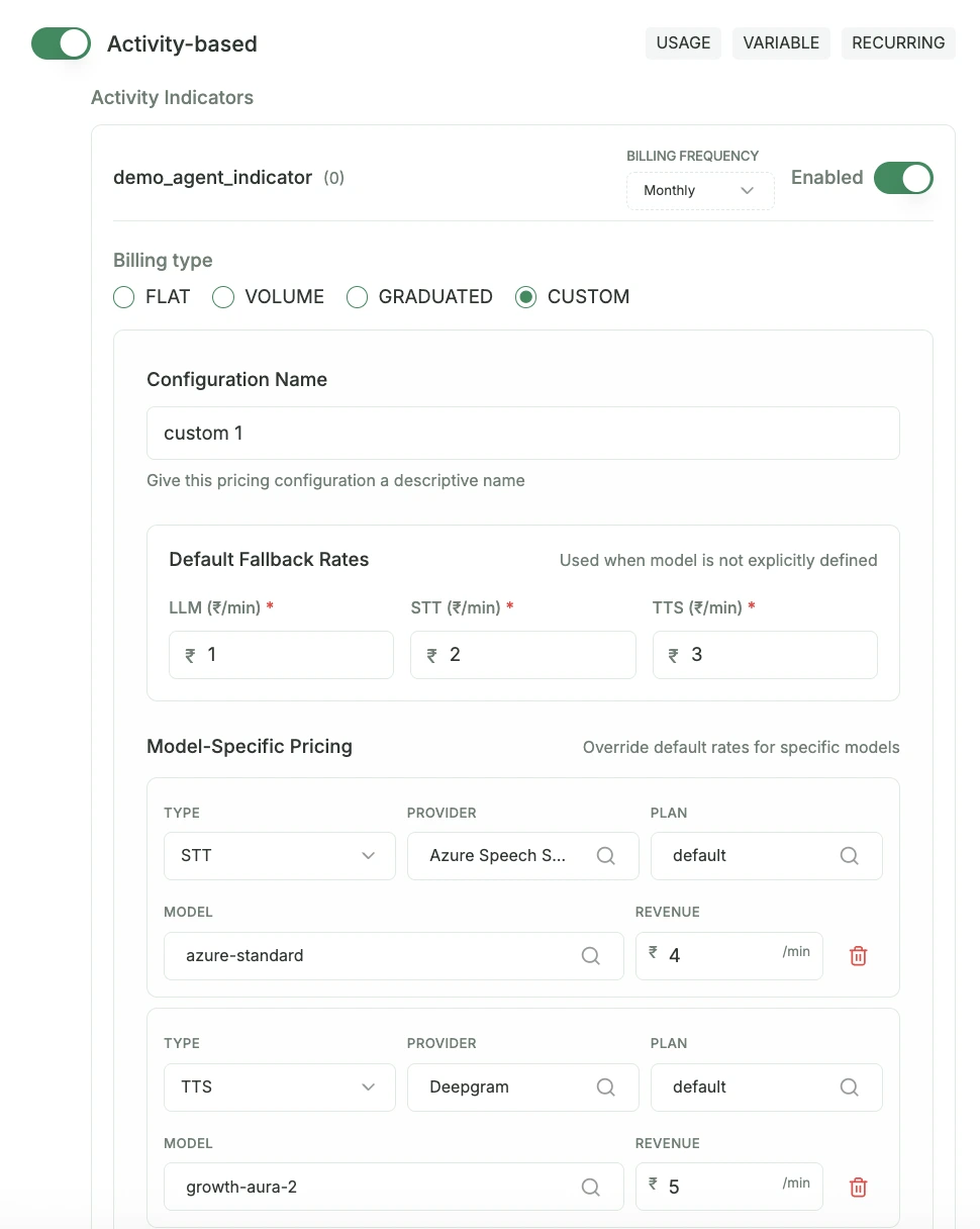 Custom Based Configuration